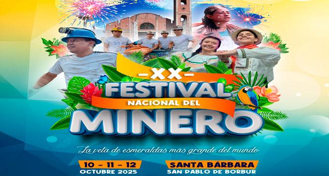 Festival Nacional del Minero 2025 en San Pablo de Borbur, Boyacá