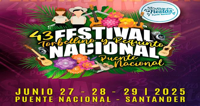 Festival Nacional del Torbellino y Requinto 2025 en Puente Nacional, Santander
