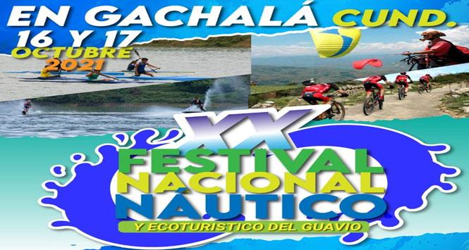 Festival Nacional Náutico 2021 en Gachalá, Cundinamarca