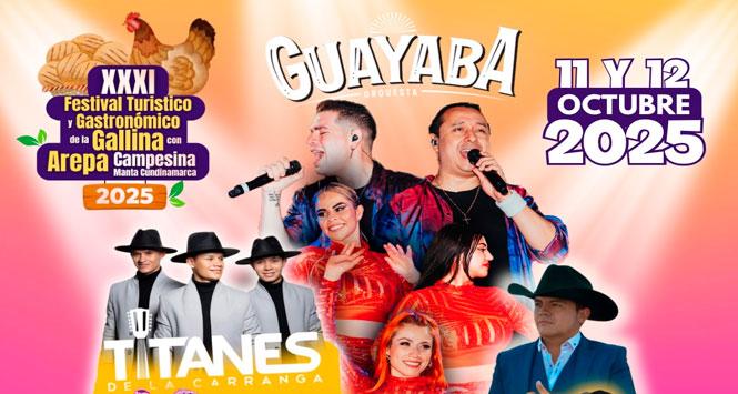 Festival Turístico y Gastronómico de la Gallina con Arepa Campesina 2025 en Manta, Cundinamarca
