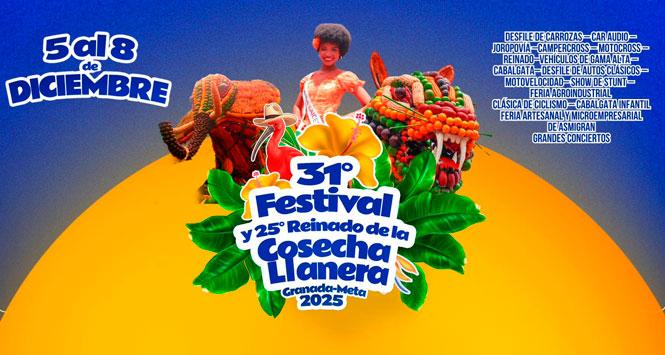 Festival y Reinado de la Cosecha Llanera 2025 en Granada, Meta