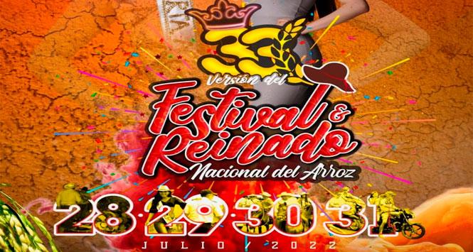 Festival y Reinado Nacional del Arroz 2022 en Aguazul, Casanare