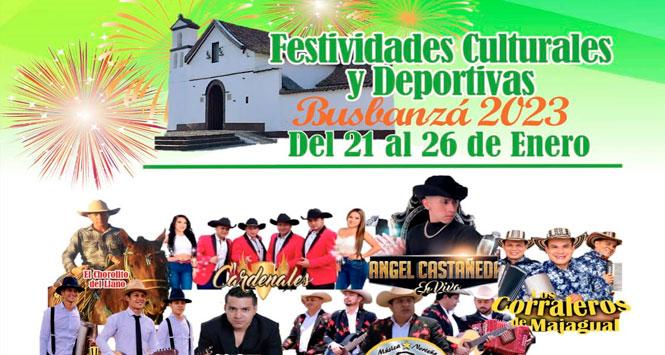 Festividades Culturales y Deportivas 2023 en Busbanzá, Boyacá