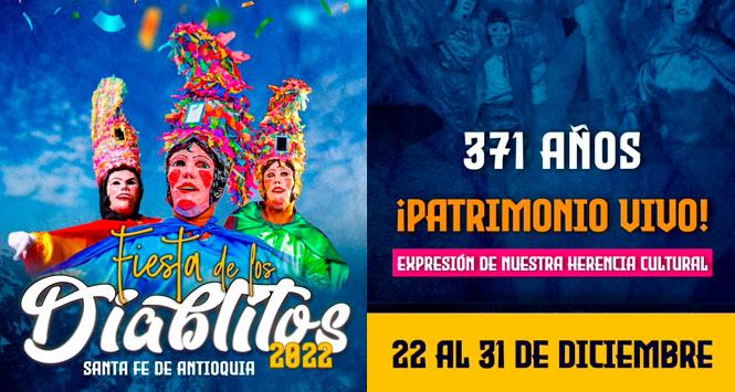 Fiesta de los Diablitos 2022 en Santa Fe de Antioquia, Antioquia