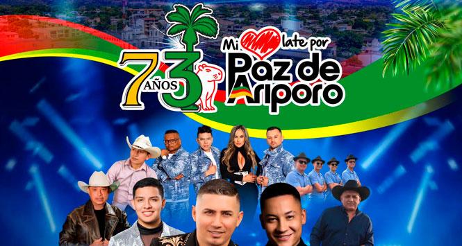 Fiestas Aniversarias 2026 en Paz de Ariporo, Casanare