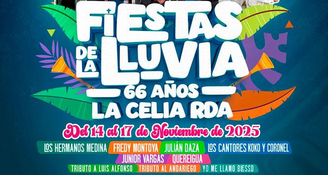 Fiestas de la Lluvia 2025 en La Celia, Risaralda