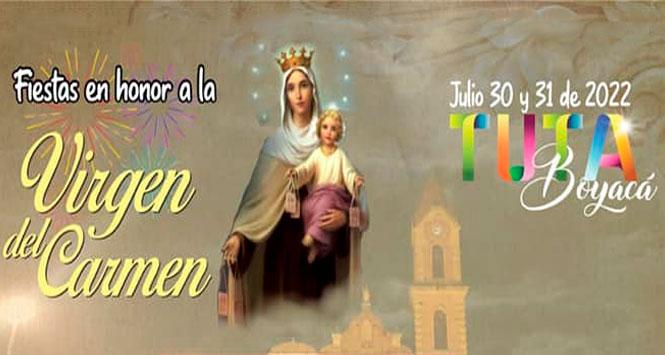 Fiestas de la virgen del Carmen 2022 en Tuta, Boyacá