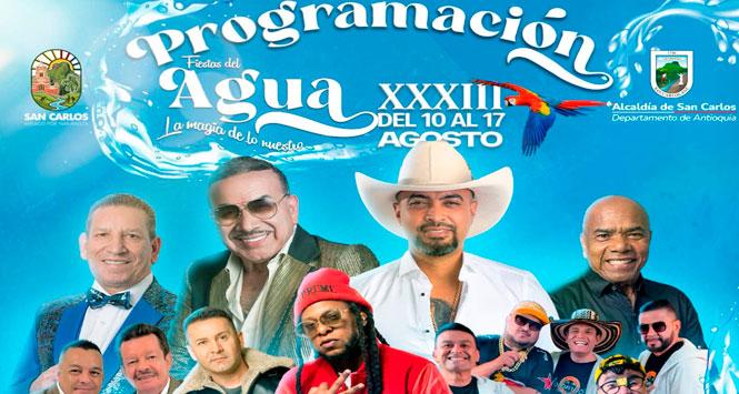 Fiestas del Agua 2026 en San Carlos, Antioquia
