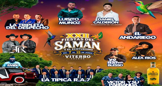 Fiestas del Samán y el Ecoturismo 2026 en Viterbo, Caldas