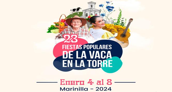 Fiestas Populares de la Vaca en la Torre 2024 en Marinilla, Antioquia