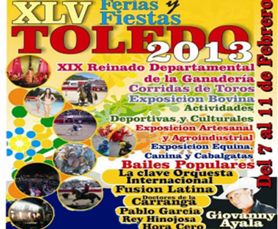 Ferias y Fiestas en Toledo, Norte de Santander