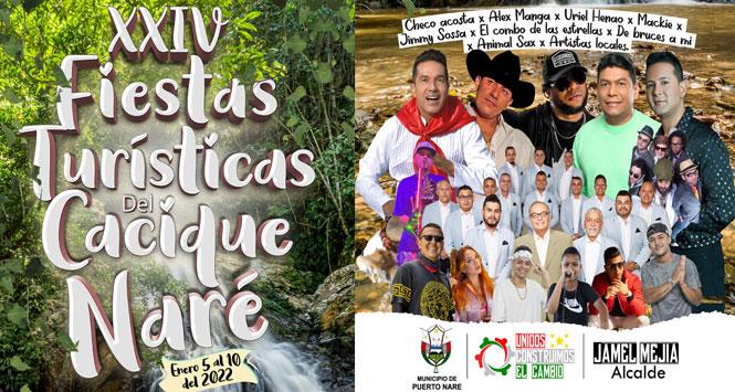 Fiestas Turísticas del Cacique Naré 2022 en Puerto Naré, Antioquia