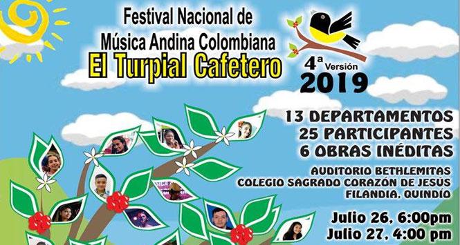 Festival Nacional de Música Andina Colombiana El Turpial Cafetero 2019 en Filandia, Quindío