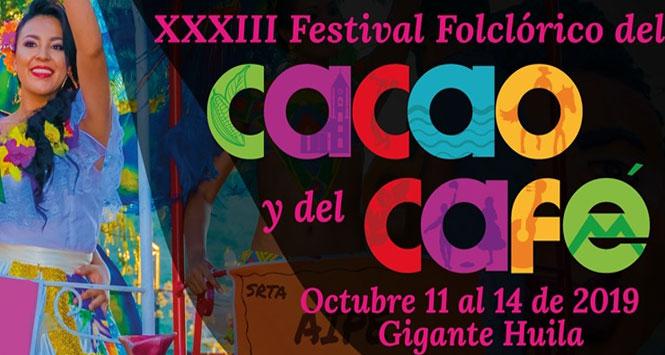 Festival Folclórico del Cacao y del Café 2019 en Gigante, Huila