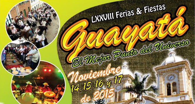 Ferias y Fiestas 2015 en Guayatá, Boyacá
