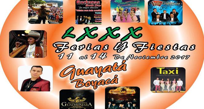 Ferias y Fiestas 2017 en Guayatá, Boyacá