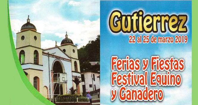 Ferias y Fiestas 2019 en Gutiérrez, Cundinamarca