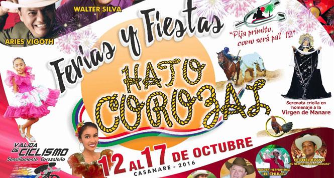Ferias y Fiestas 2016 en Hato Corozal, Casanare