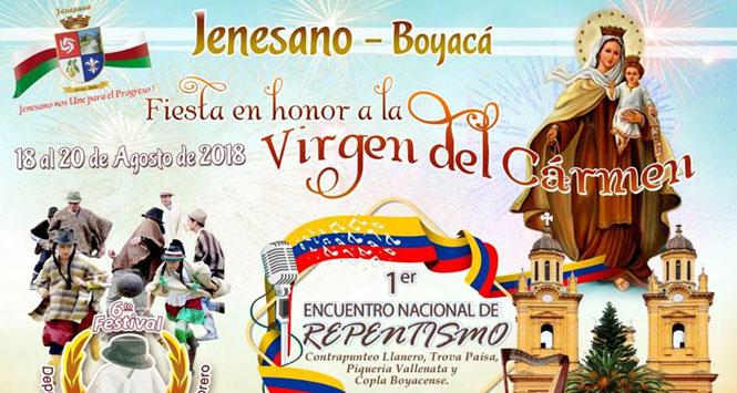 Fiestas Virgen del Carmen 2018 en Jenesano, Boyacá