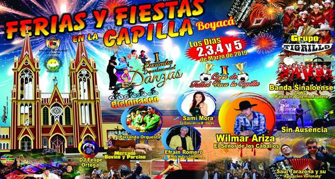 Ferias y Fiestas 2019 en La Capilla, Boyacá