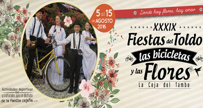 Fiestas del Toldo, las Bicicletas y las Flores 2016 en la Ceja del Tambo, Antioquia
