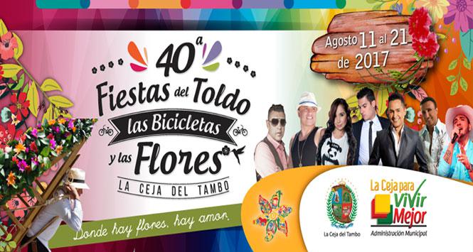 Fiestas del Toldo, las Bicicletas y las Flores 2017 en La Ceja, Antioquia