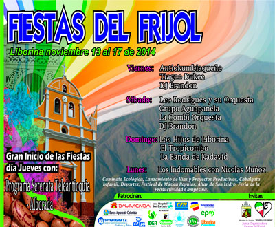 Fiestas del Frijol 2014 en Liborina, Antioquia