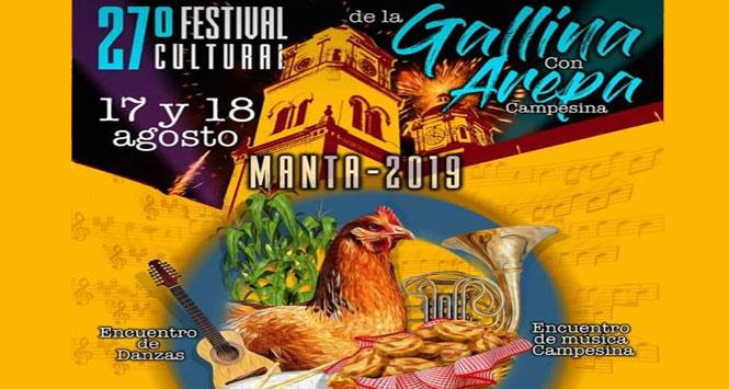 Festival Cultural de la Gallina con Arepa Campesina 2019 en Manta, Cundinamarca