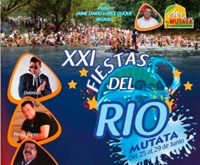 Programación de las Fiestas del Río 2015 en Mutatá, Antioquia