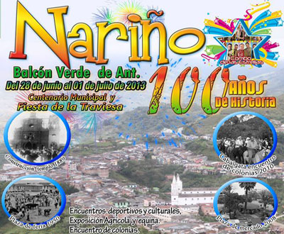 Centenario y Fiestas de la Traviesa en Nariño, Antioquia