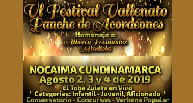 Festival Vallenato Panche de Acordeones 2019 en Nocaima, Cundinamarca