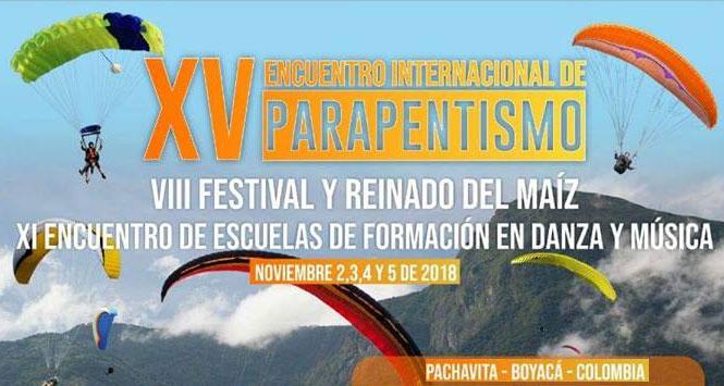 Encuentro Internacional de Parapentismo 2018 en Pachavita, Boyacá