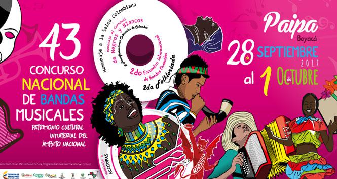 Concurso Nacional de Bandas Musicales 2017 en Paipa, Boyacá