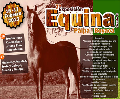 Exposición Equina en Paipa, Boyacá