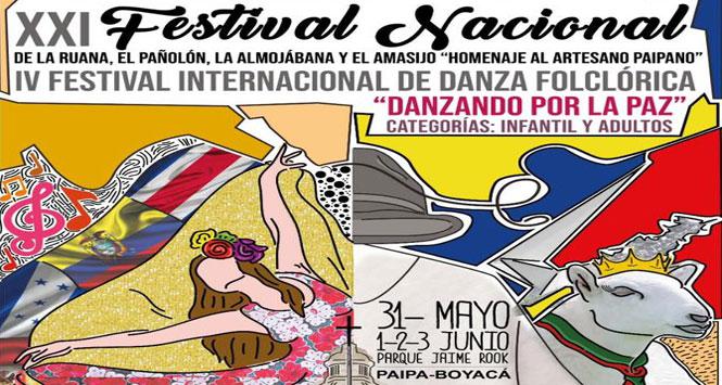 Festival Nacional de La Ruana, El Pañolón, La Almojábana y El Amasijo 2019 en Paipa, Boyacá