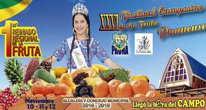 Festival Campesino de la Fruta 2017 en Pauna, Boyacá