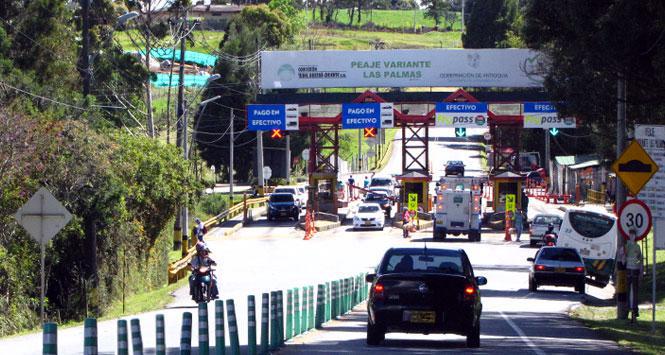 Gobernación de Antioquia informó tarifas de peajes a su cargo