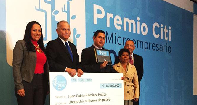 Ecoturismo Putumayo recibió premio Citi a Microempresario Colombiano