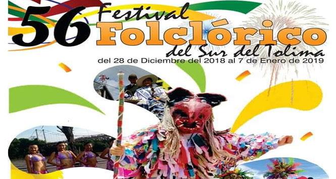 Festival Folclórico del Sur del Tolima 2018 en Purificación