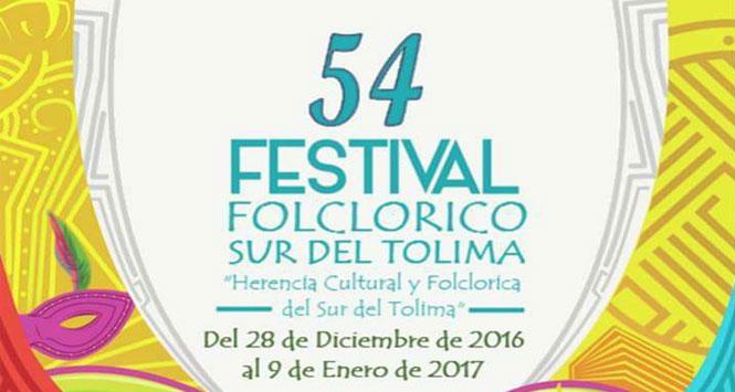 Festival Folclórico Sur del Tolima 2017 en Purificación