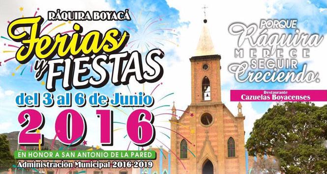 Ferias y Fiestas 2016 en Ráquira, Boyacá