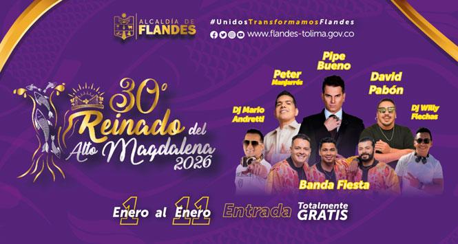 Reinado del Alto Magdalena 2026 en Flandes, Tolima