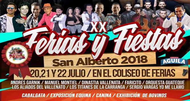 Ferias y Fiestas 2018 en San Alberto, Cesar