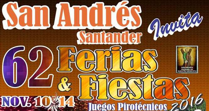 Ferias y Fiestas 2016 en San Andrés, Santander