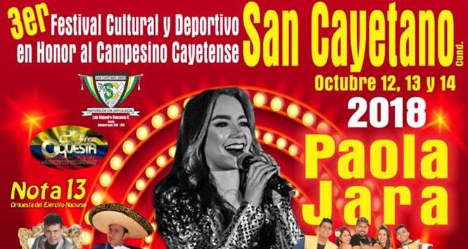 Festival Cultural y Deportivo 2018 en San Cayetano, Cundinamarca