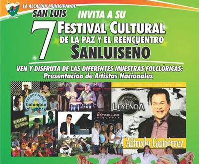 Festival Cultural de la Paz y el Reencuentro en San Luis, Tolima