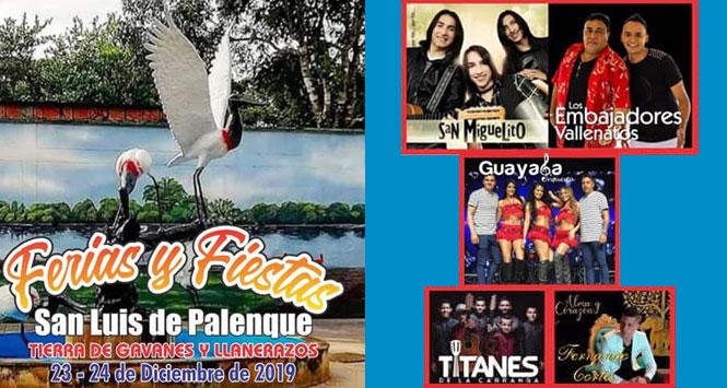 Ferias y Fiestas 2019 en San Luis de Palenque, Casanare