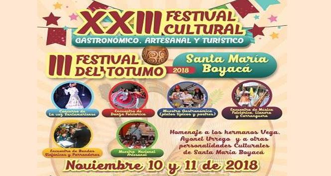 Festival del Totumo 2018 en Santa María, Boyacá