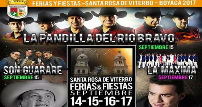 Ferias y Fiestas 2017 en Santa Rosa de Viterbo, Boyacá