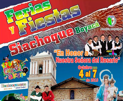 Carnaval de la Alegría y Ferias y Fiestas en Siachoque, Boyacá